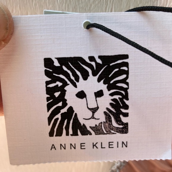 Anne Klein Floral Sequin Lace Mesh Elastic Waist Midi Skirt Pink Silver Sz L - Picture 10 of 15